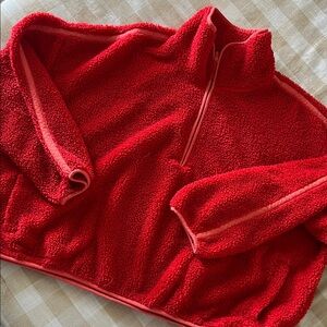 Old Navy Bright Red Fleece
